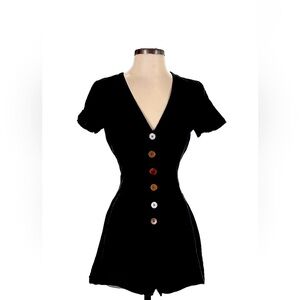 Cute retro linen romper